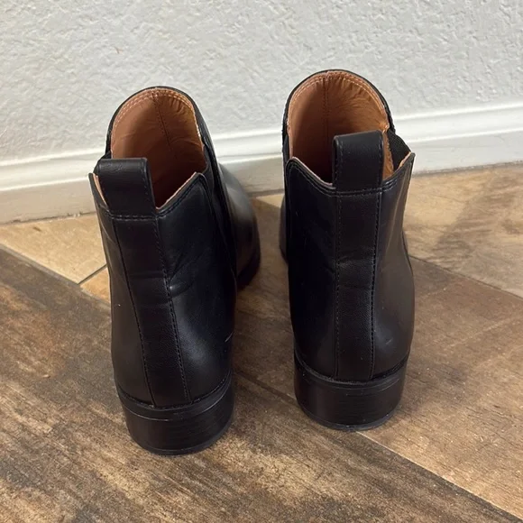 J. Crew Black Leather Heeled Boots - Picture 4 of 6